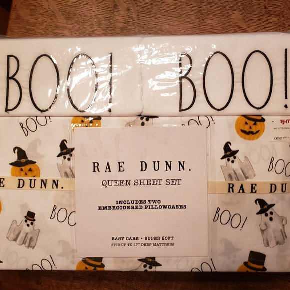 Rae Dunn Halloween Sheets Queen size - Picture 1 of 3